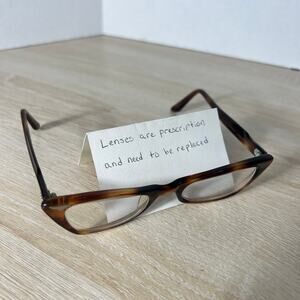 RARE! Vintage Bausch & Lomb 4 1/4 - 5 1/2 B&L 46-20 Eyeglasses Cat Eye Brown